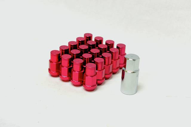 Rays Duralumin Lug Nuts Set 42MM 12x1.25 16 Lug 4 Lock Set (20pc) - Red Questions & Answers