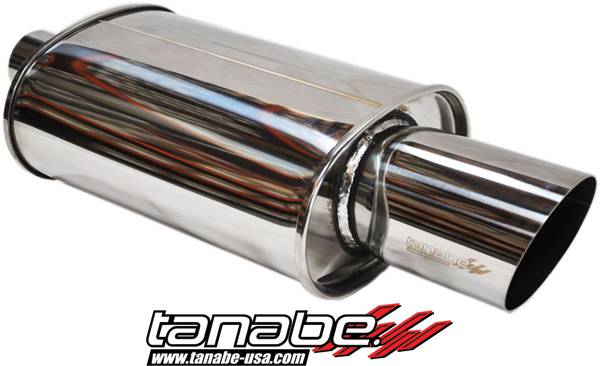 Tanabe Tuner Medalion Universal Hyper Muffler Canister - 100mm Tip Questions & Answers