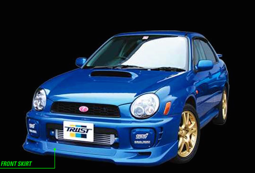 2002-2003 Subaru WRX Greddy GRacer Front Lip Spoiler Questions & Answers