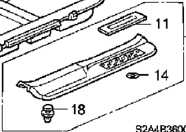 2002-2005 Honda S2000 OEM Side Garnish (Right) - Graphite Black Questions & Answers